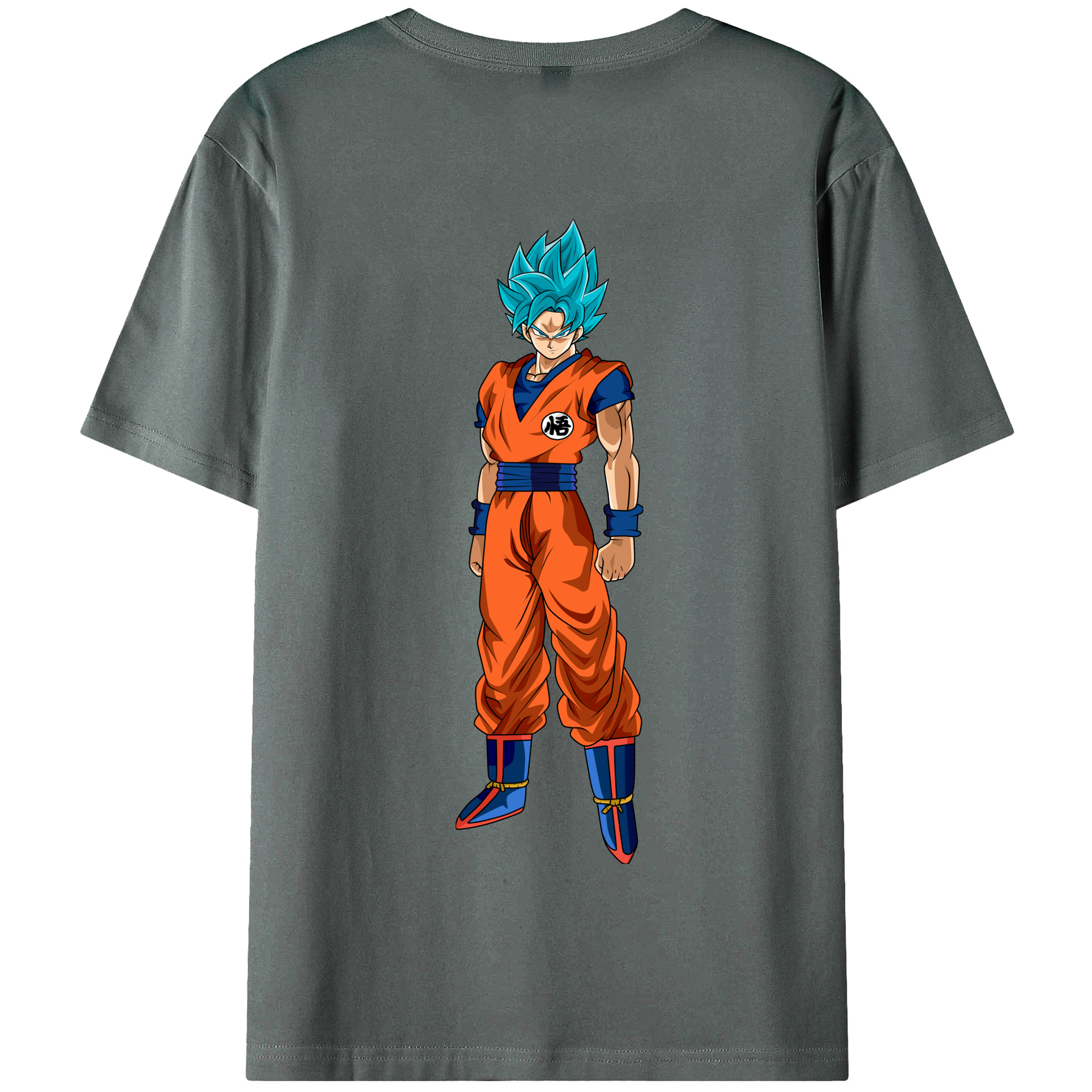 （画像用） ドラゴンボール 孫悟空（そん ごくう）Son Goku カカロット DRAGON BALL Kakarotto 綿100％半袖Tシャツ（背面プリント）